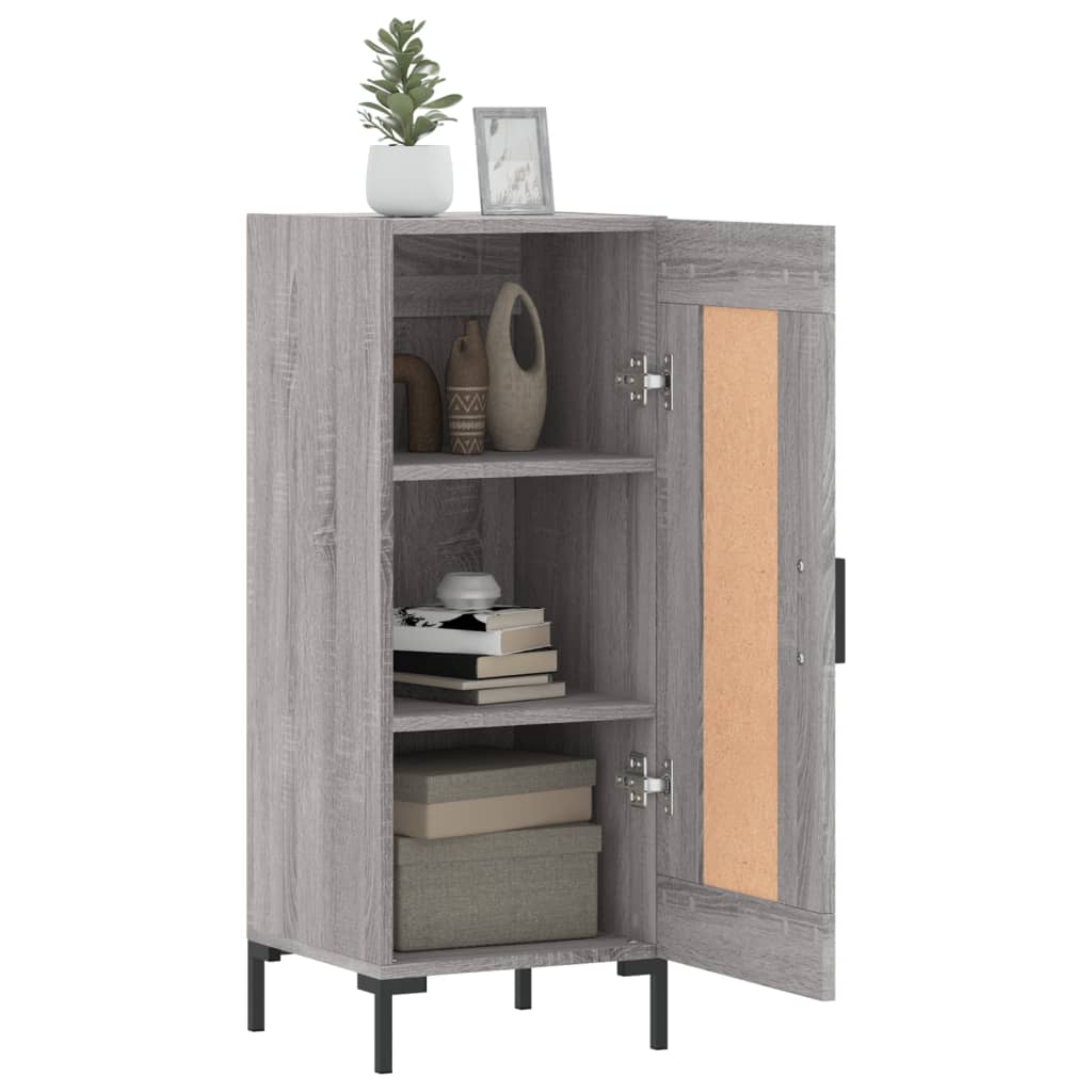 Credenza Grigio Sonoma 34,5x34x90 cm in Legno Multistrato - homemem39