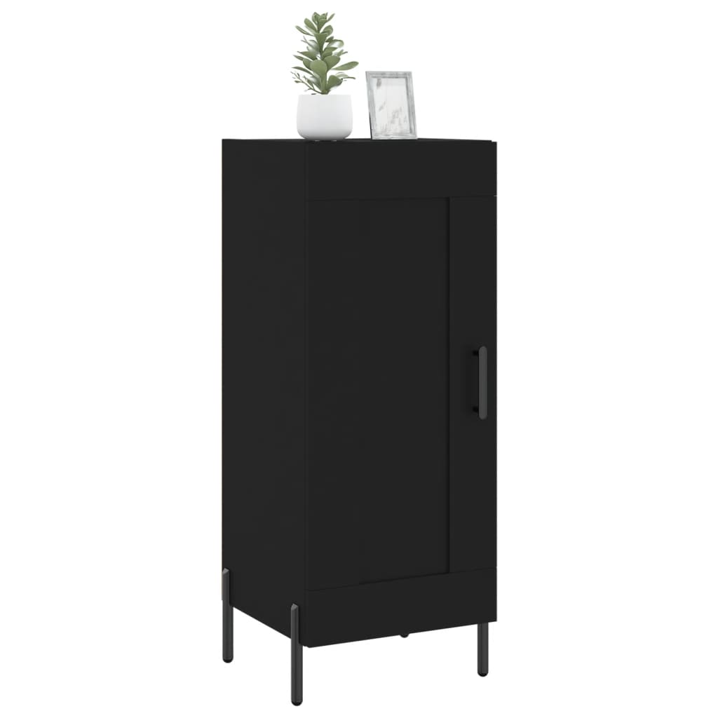 Credenza Nero 34,5x34x90 cm in Legno Multistrato - homemem39