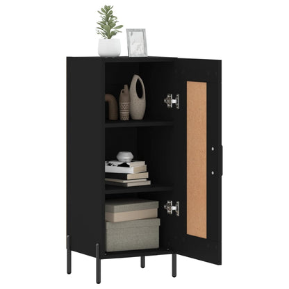 Credenza Nero 34,5x34x90 cm in Legno Multistrato - homemem39