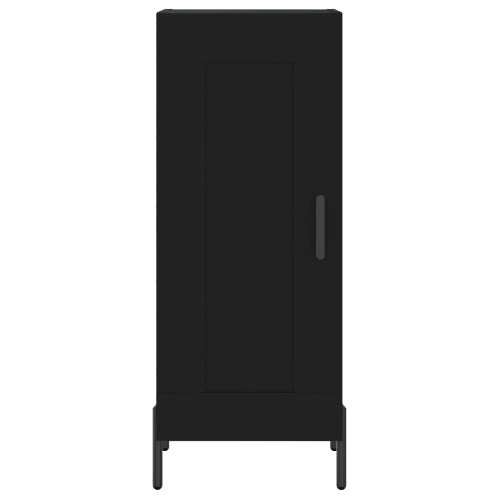 Credenza Nero 34,5x34x90 cm in Legno Multistrato - homemem39