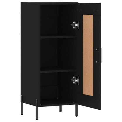 Credenza Nero 34,5x34x90 cm in Legno Multistrato - homemem39