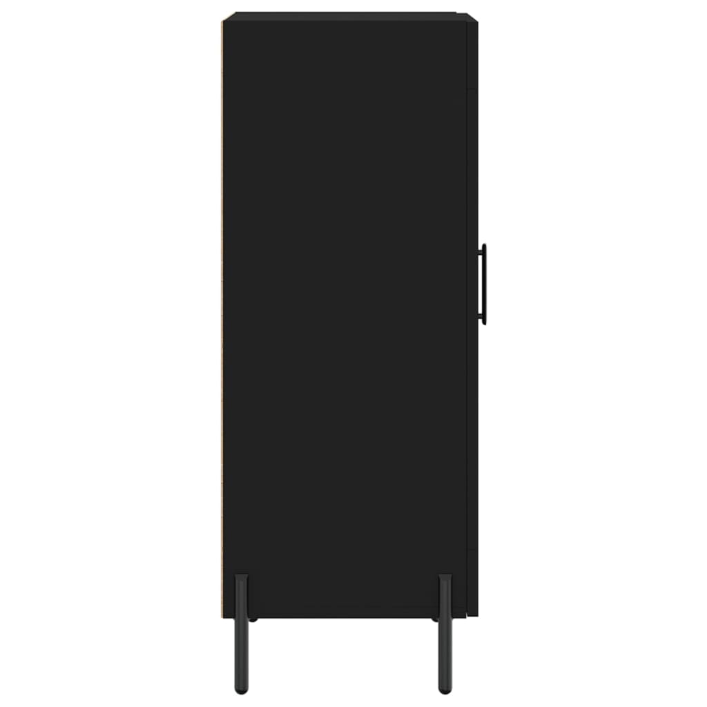 Credenza Nero 34,5x34x90 cm in Legno Multistrato - homemem39