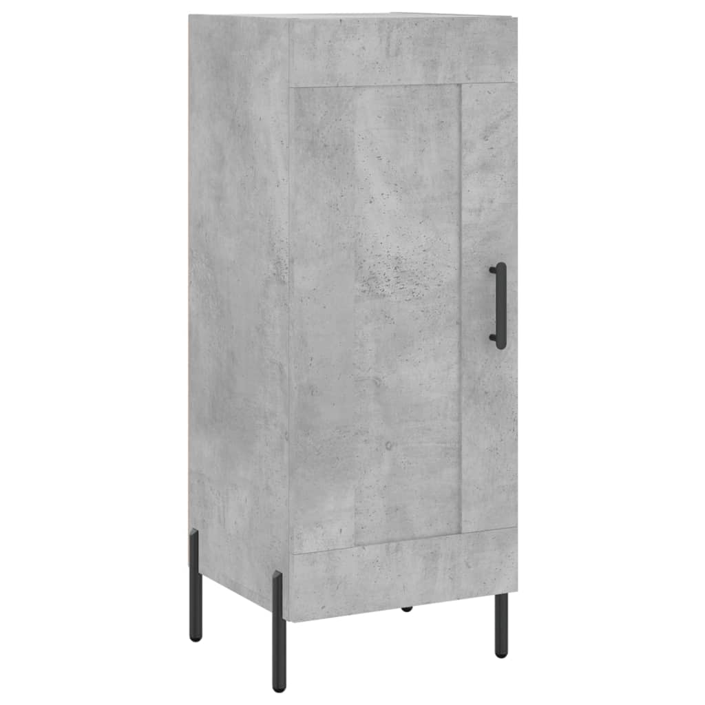 Credenza Grigio Cemento 34,5x34x90 cm in Legno Multistrato - homemem39