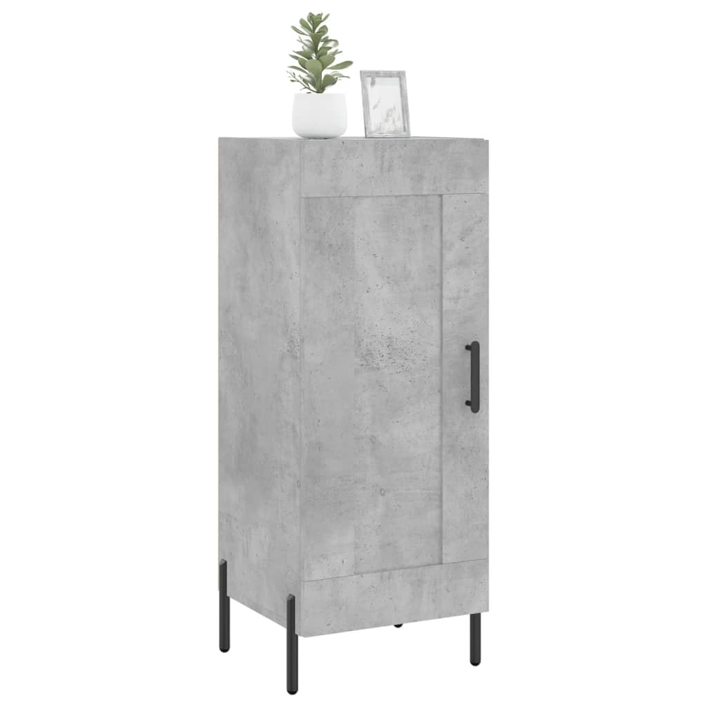 Credenza Grigio Cemento 34,5x34x90 cm in Legno Multistrato - homemem39