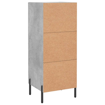 Credenza Grigio Cemento 34,5x34x90 cm in Legno Multistrato - homemem39