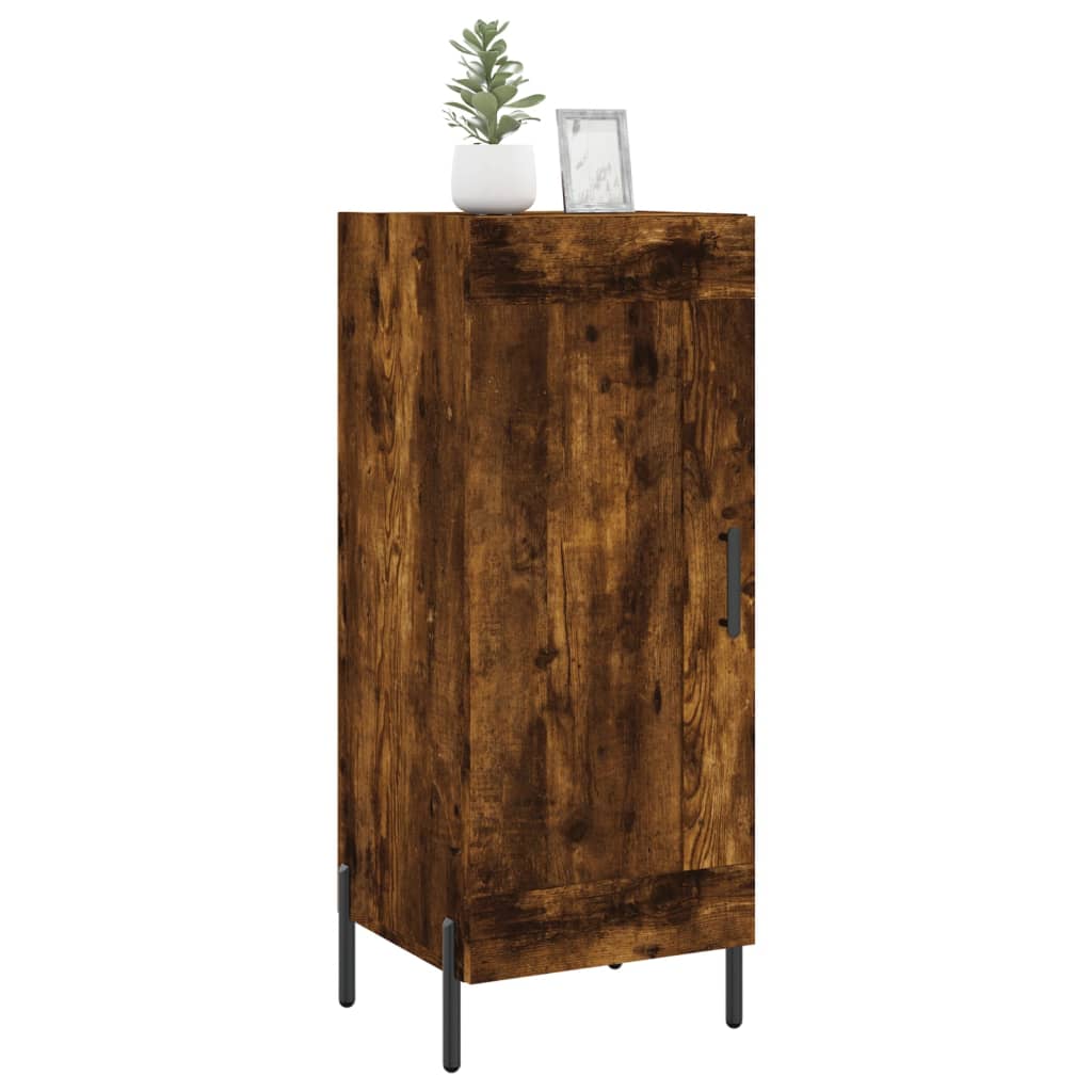 Credenza Rovere Fumo 34,5x34x90 cm in Legno Multistrato - homemem39