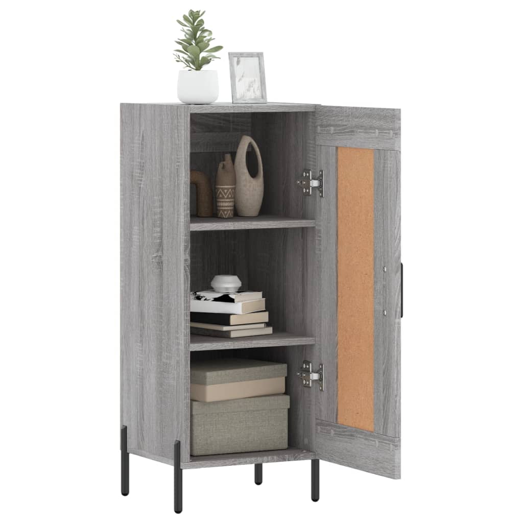 Credenza Grigio Sonoma 34,5x34x90 cm in Legno Multistrato - homemem39