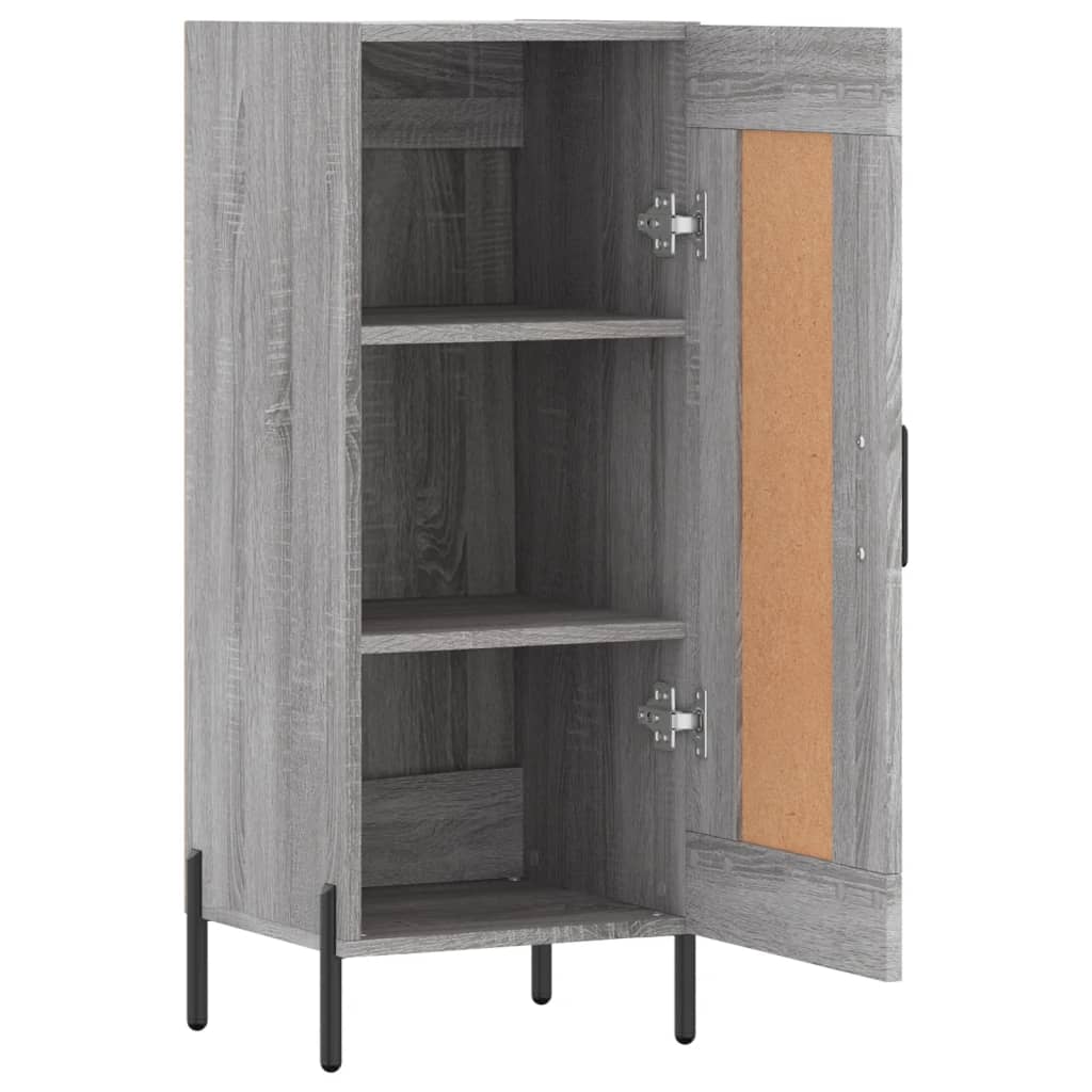 Credenza Grigio Sonoma 34,5x34x90 cm in Legno Multistrato - homemem39