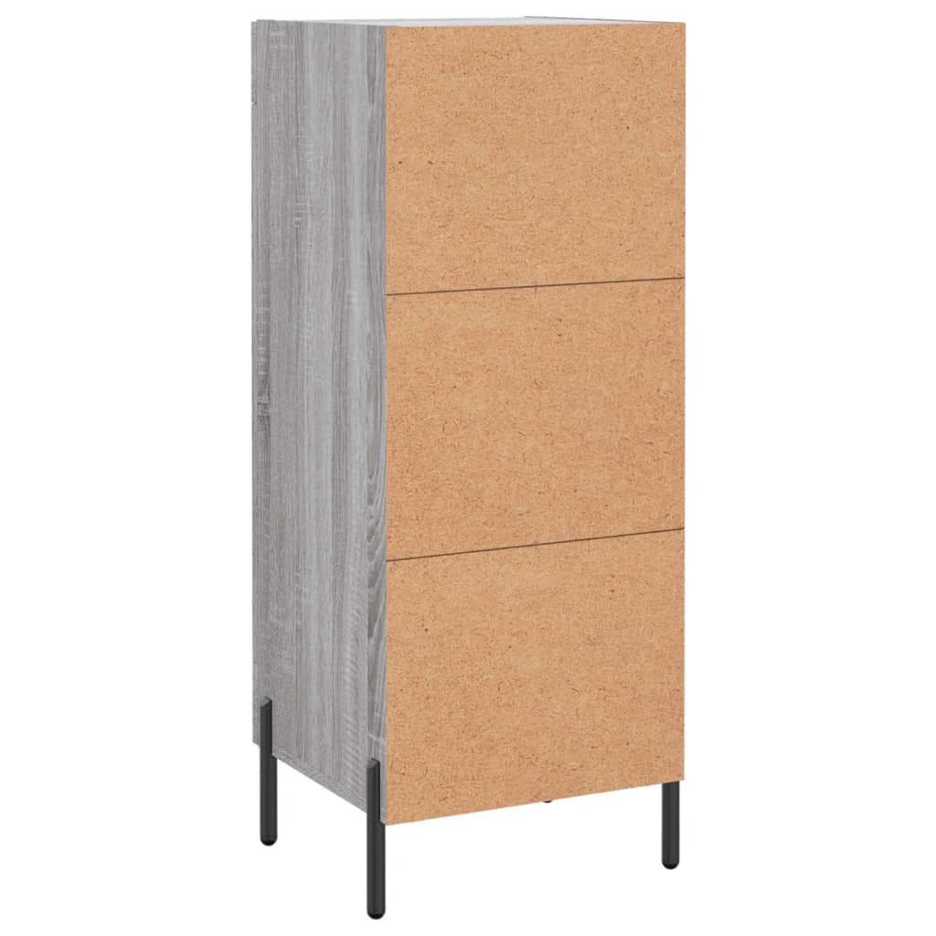 Credenza Grigio Sonoma 34,5x34x90 cm in Legno Multistrato - homemem39