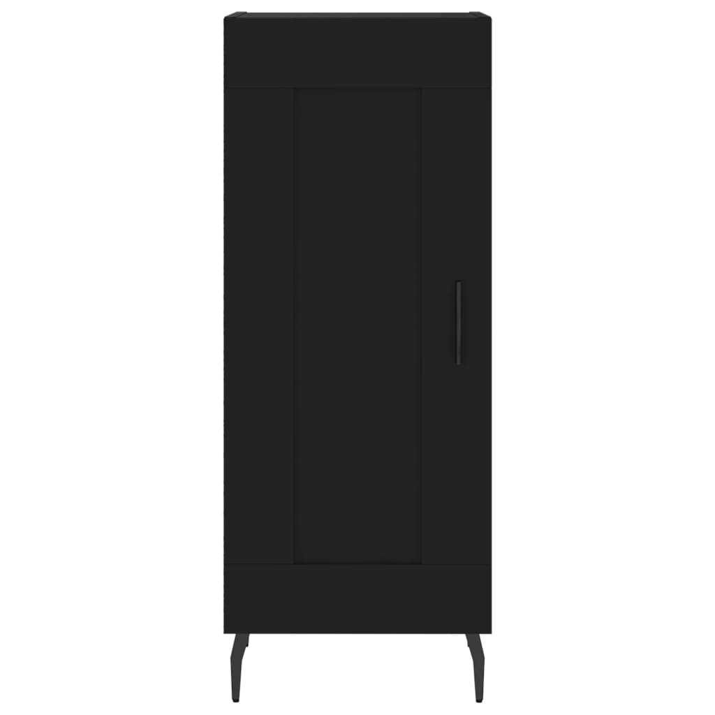 Credenza Nero 34,5x34x90 cm in Legno Multistrato - homemem39