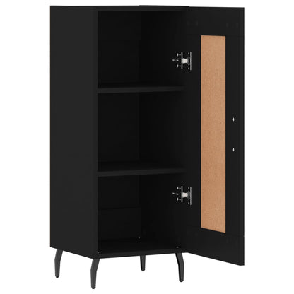 Credenza Nero 34,5x34x90 cm in Legno Multistrato - homemem39