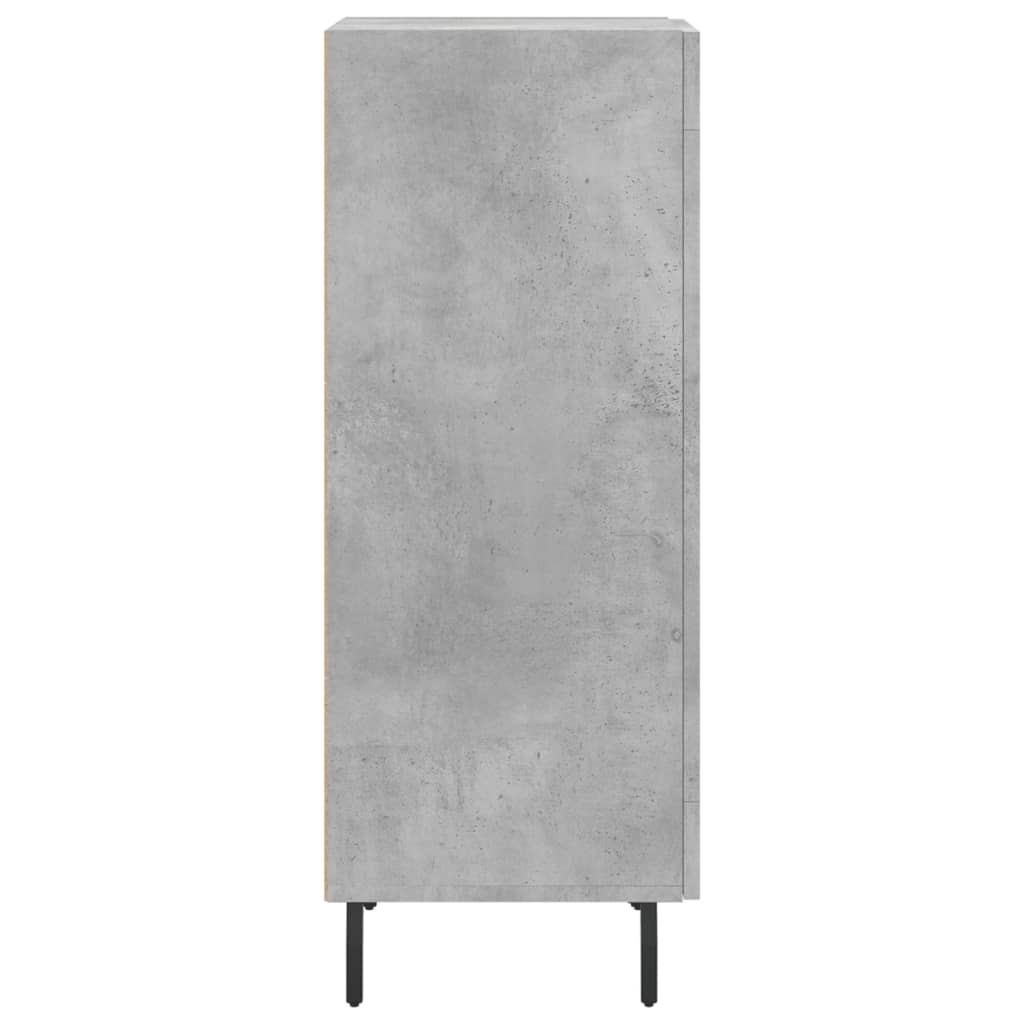 Credenza Grigio Cemento 34,5x34x90 cm in Legno Multistrato - homemem39