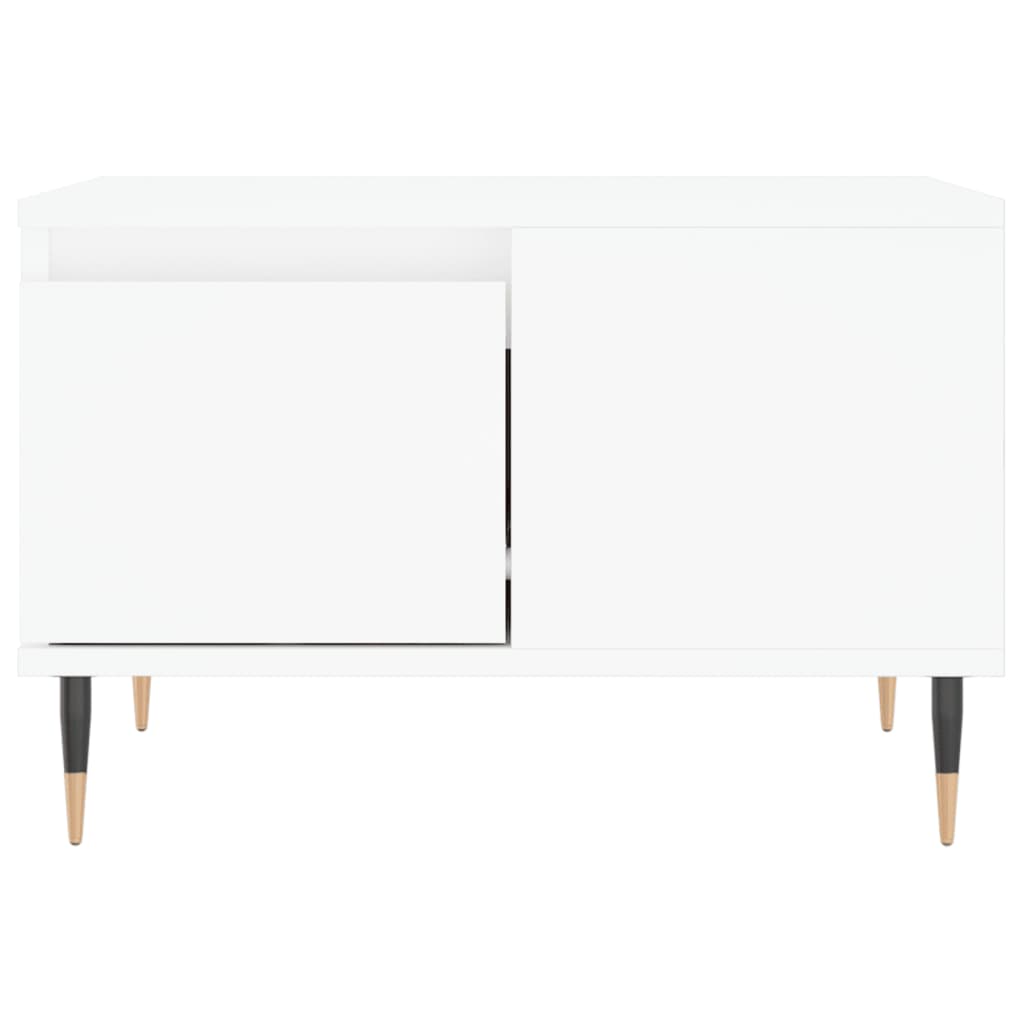 Tavolino da Salotto Bianco 55x55x36,5 cm in Legno Multistrato - homemem39