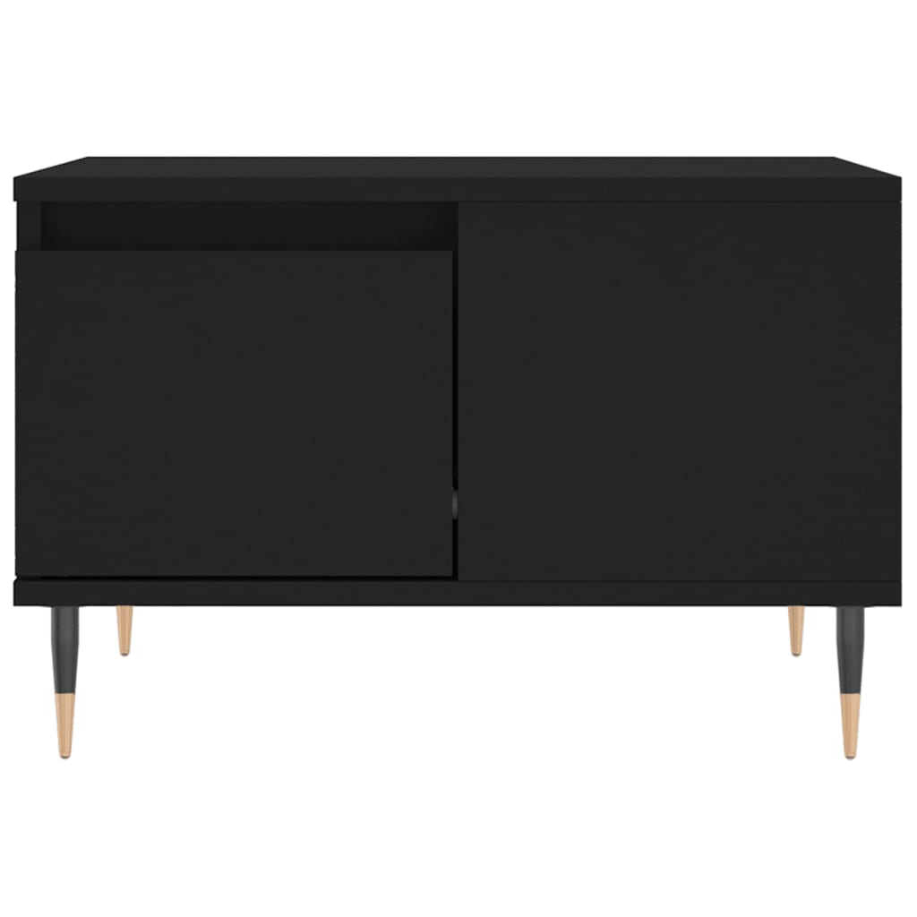 Tavolino da Salotto Nero 55x55x36,5 cm in Legno Multistrato - homemem39