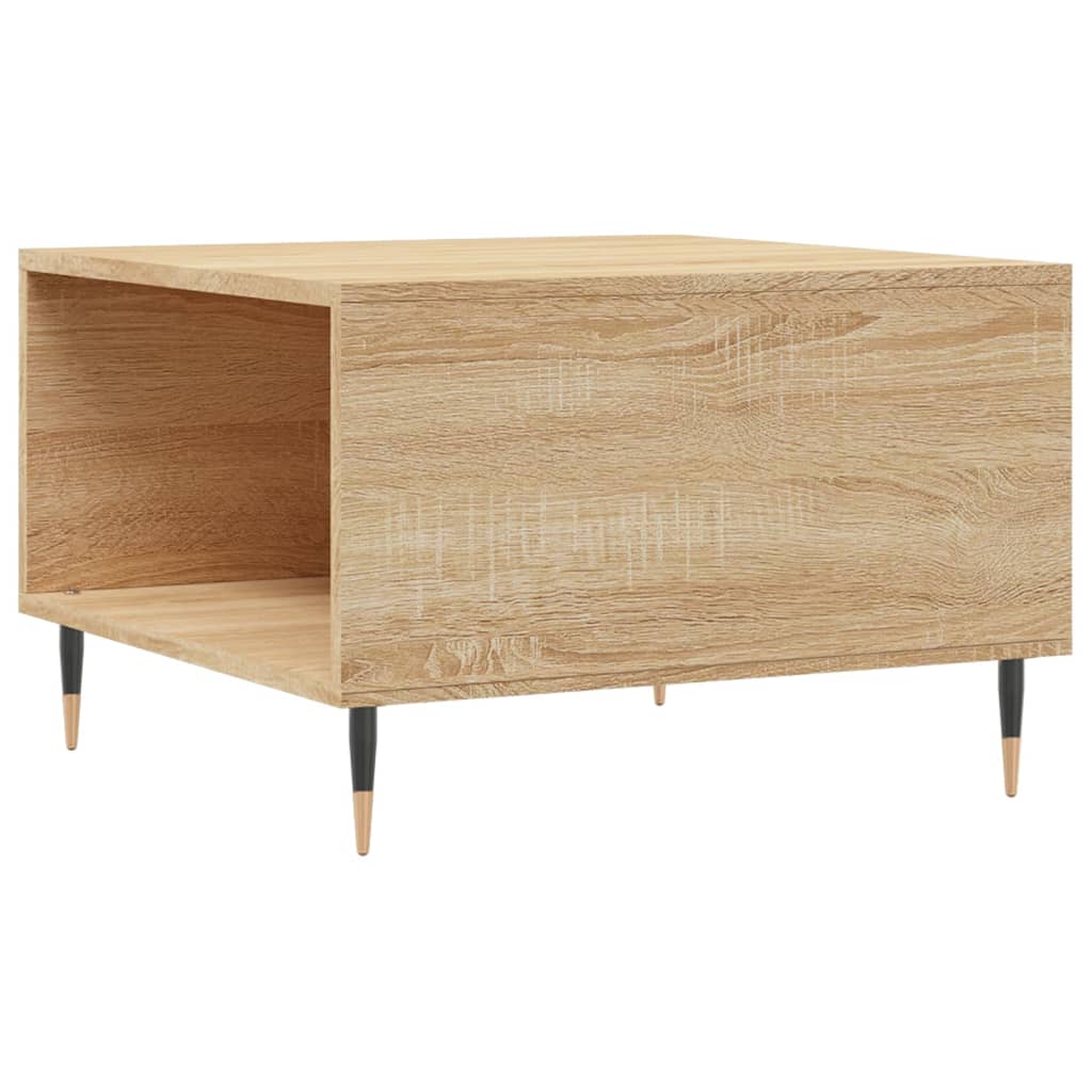 Tavolino Salotto Rovere Sonoma 55x55x36,5 cm Legno Multistrato - homemem39