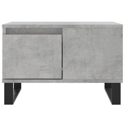Tavolino Salotto Grigio Cemento 55x55x36,5 cm Legno Multistrato - homemem39