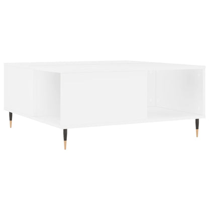 Tavolino da Salotto Bianco 80x80x36,5 cm in Legno Multistrato - homemem39