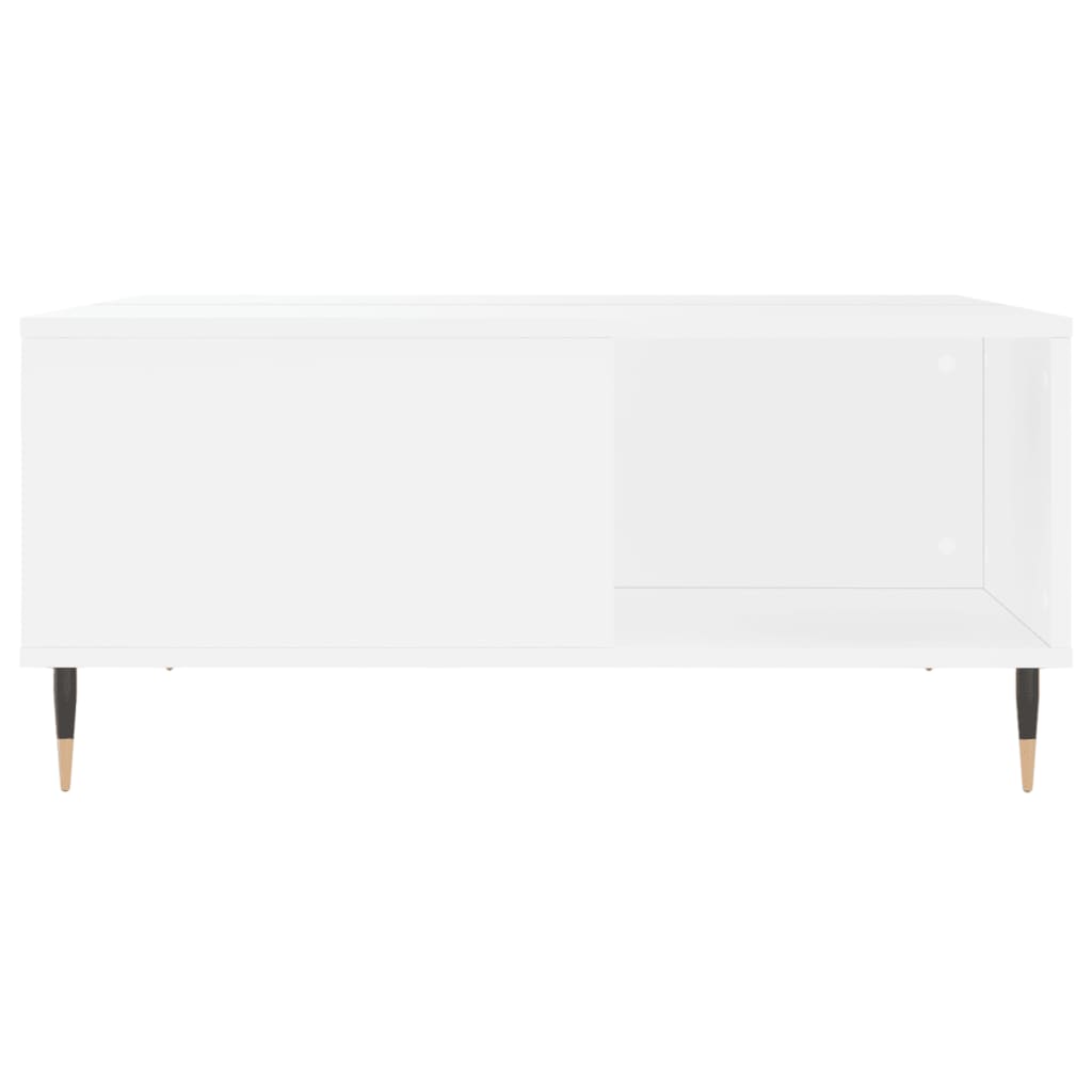 Tavolino da Salotto Bianco 80x80x36,5 cm in Legno Multistrato - homemem39