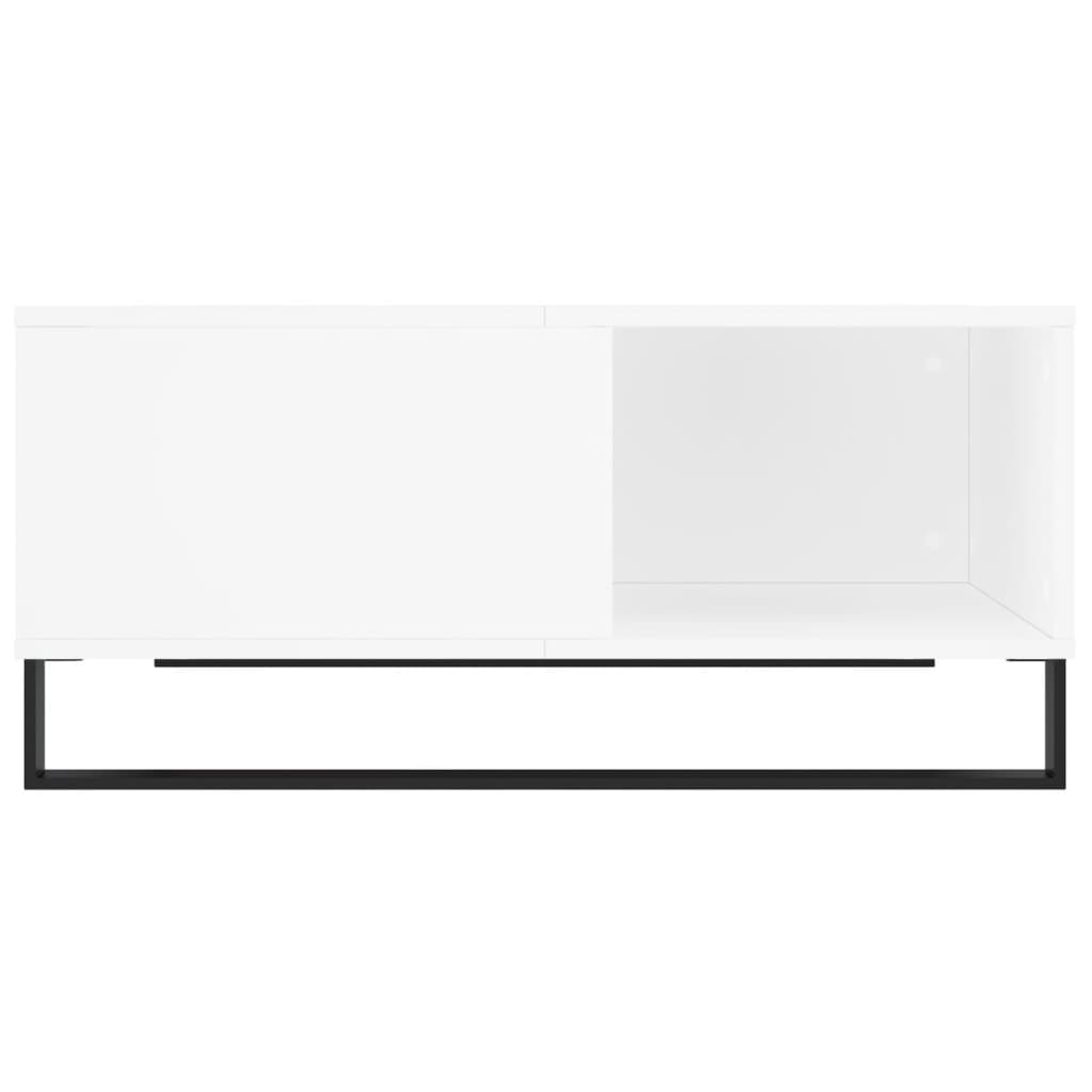 Tavolino da Salotto Bianco 80x80x36,5 cm in Legno Multistrato - homemem39