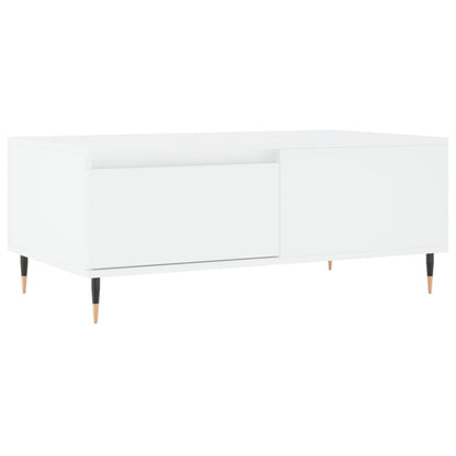 Tavolino da Salotto Bianco 90x50x36,5 cm in Legno Multistrato - homemem39