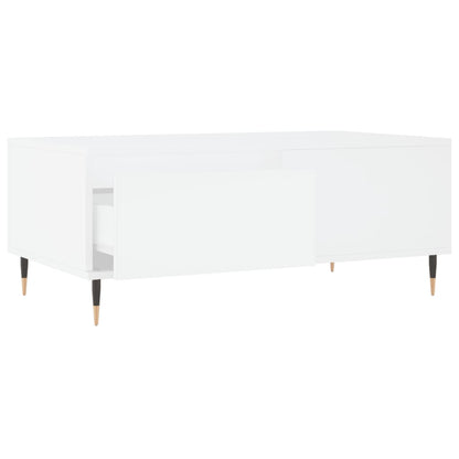 Tavolino da Salotto Bianco 90x50x36,5 cm in Legno Multistrato - homemem39