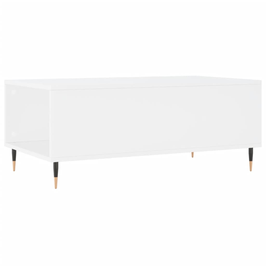 Tavolino da Salotto Bianco 90x50x36,5 cm in Legno Multistrato - homemem39