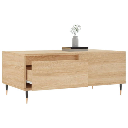 Tavolino Salotto Rovere Sonoma 90x50x36,5 cm Legno Multistrato - homemem39