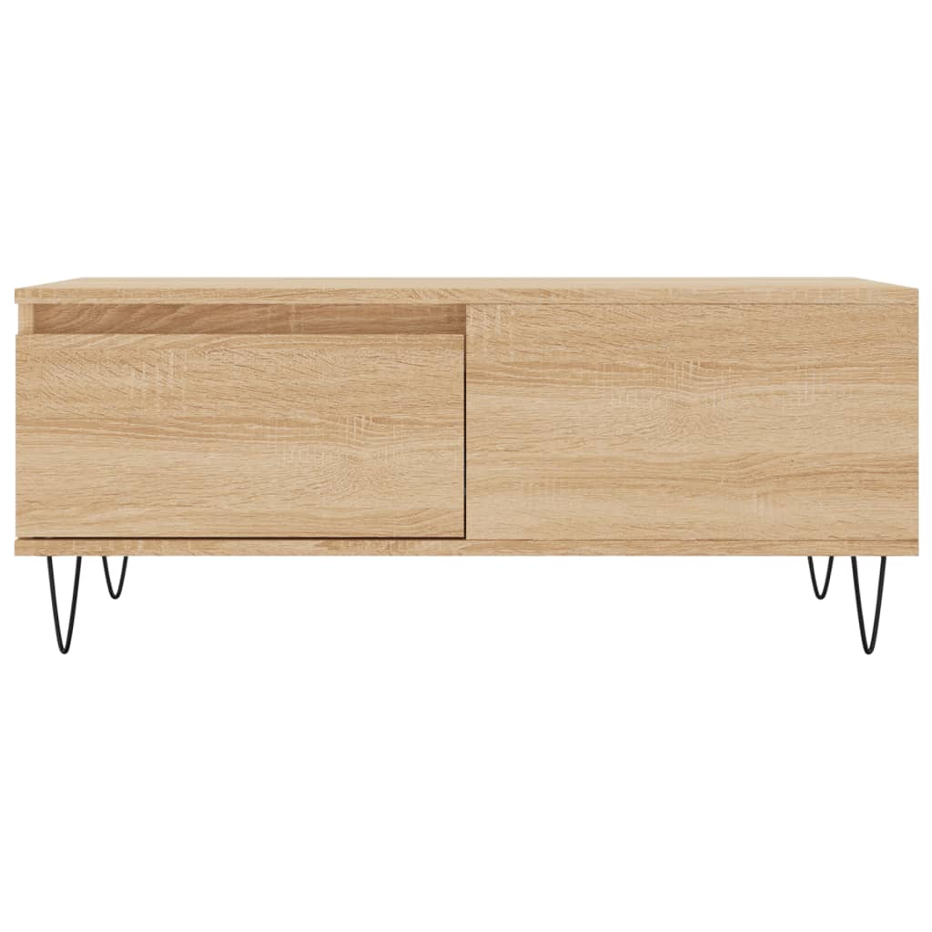 Tavolino Salotto Rovere Sonoma 90x50x36,5 cm Legno Multistrato - homemem39