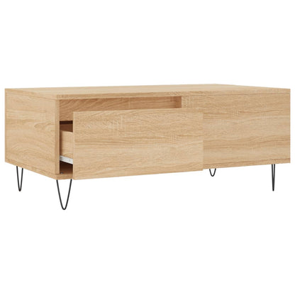 Tavolino Salotto Rovere Sonoma 90x50x36,5 cm Legno Multistrato - homemem39