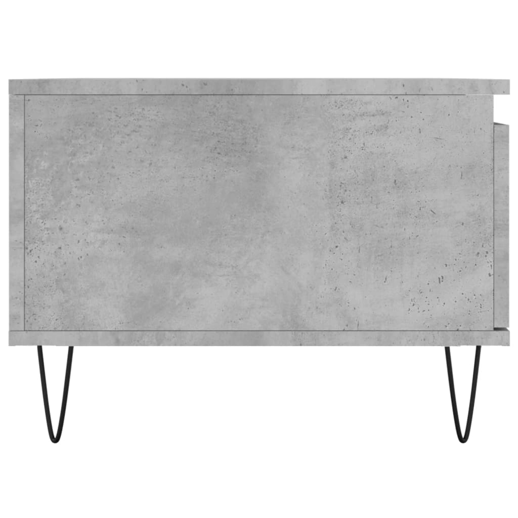 Tavolino Salotto Grigio Cemento 90x50x36,5 cm Legno Multistrato - homemem39