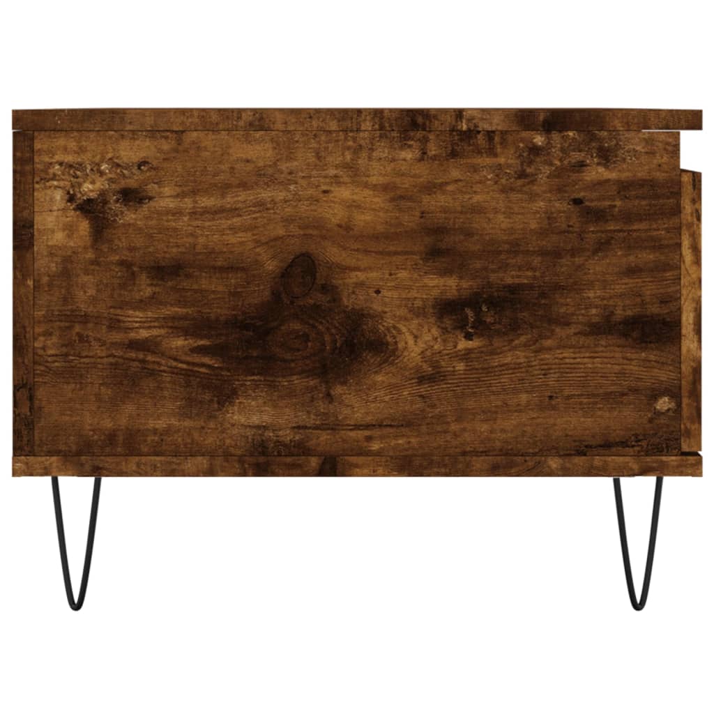 Tavolino da Salotto Rovere Fumo 90x50x36,5 cm Legno Multistrato - homemem39