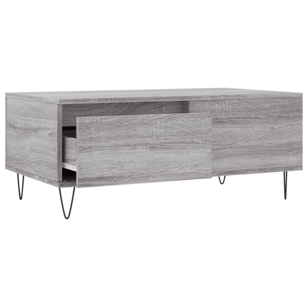 Tavolino Salotto Grigio Sonoma 90x50x36,5 cm Legno Multistrato - homemem39