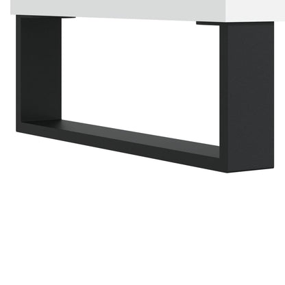 Tavolino da Salotto Bianco 90x50x36,5 cm in Legno Multistrato - homemem39