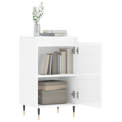 Credenze 2 pz Bianco Lucido 40x35x70 cm in Legno Multistrato - homemem39