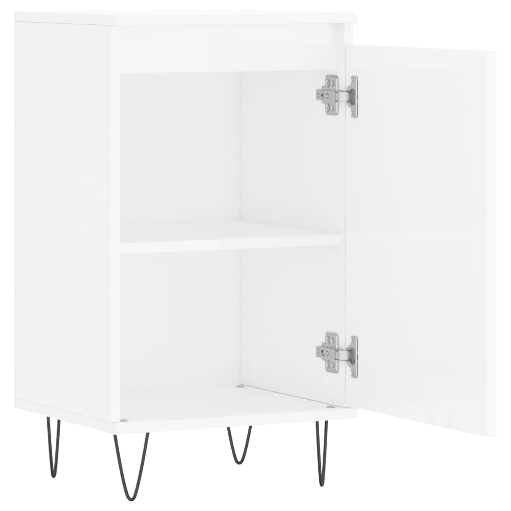 Credenze 2 pz Bianco Lucido 40x35x70 cm in Legno Multistrato - homemem39