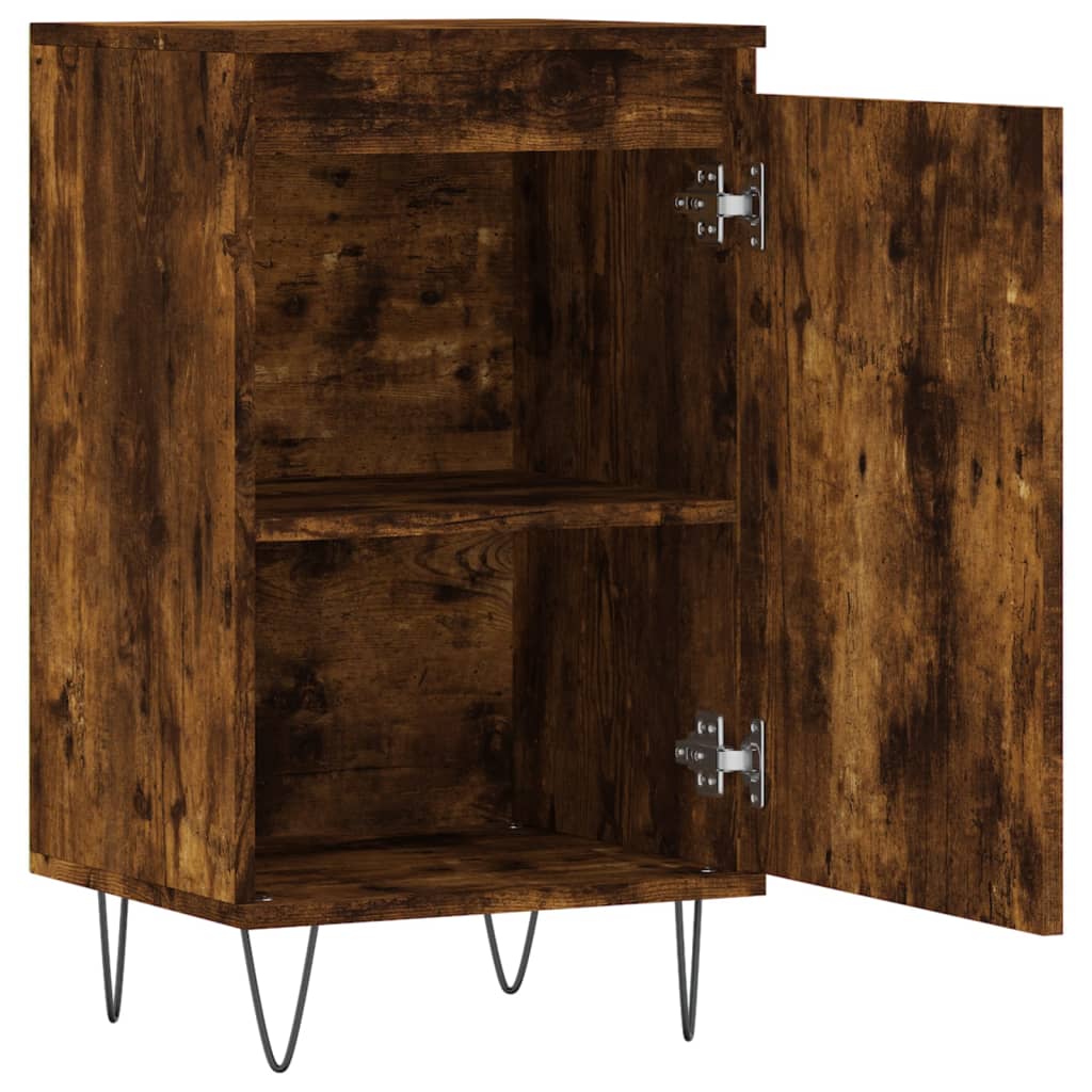 Credenza Rovere Fumo 40x35x70 cm in Legno Multistrato - homemem39