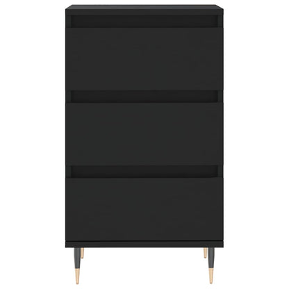 Credenza Nera 40x35x70 cm in Legno Multistrato - homemem39