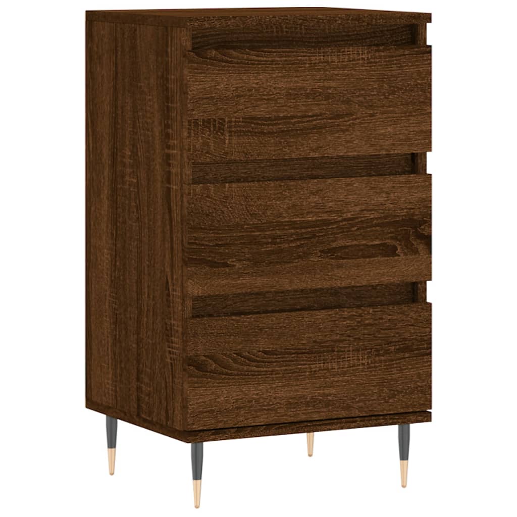 Credenza Rovere Marrone 40x35x70 cm in Legno Multistrato - homemem39