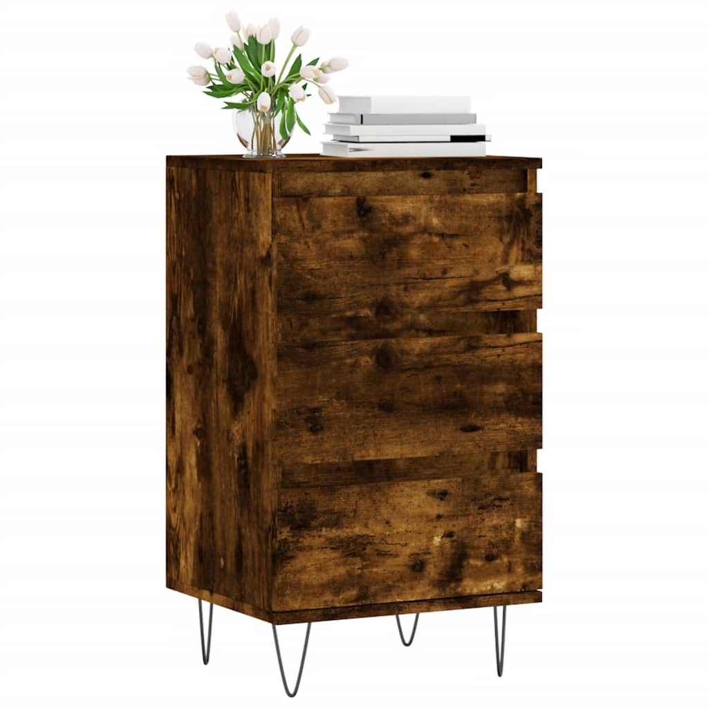 Credenza Rovere Fumo 40x35x70 cm in Legno Multistrato - homemem39