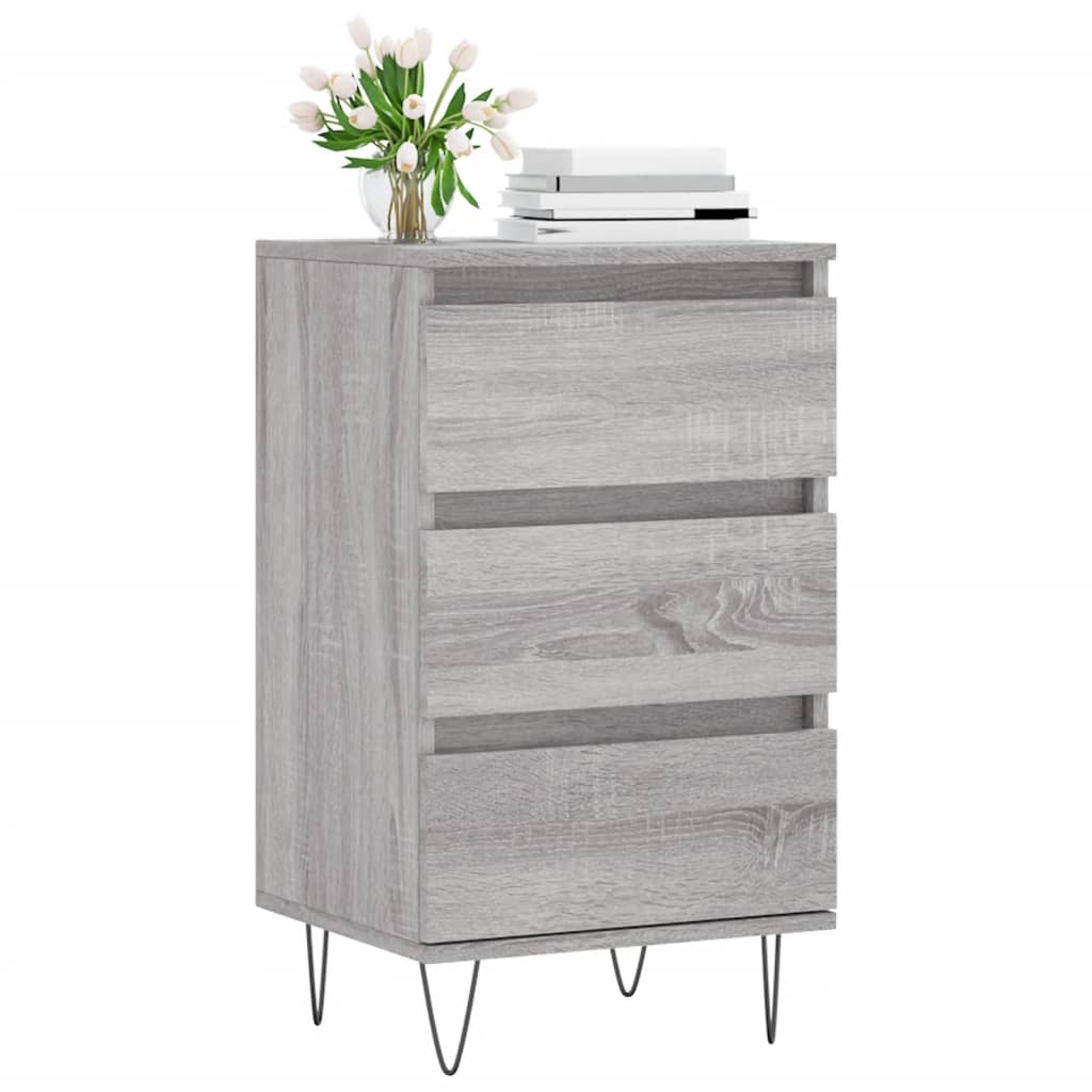 Credenza Grigio Sonoma 40x35x70 cm in Legno Multistrato - homemem39