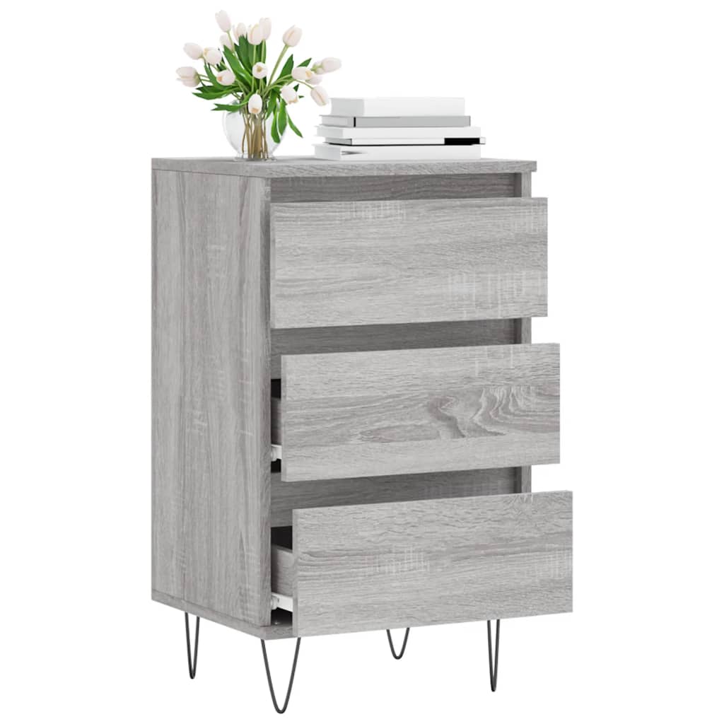 Credenza Grigio Sonoma 40x35x70 cm in Legno Multistrato - homemem39