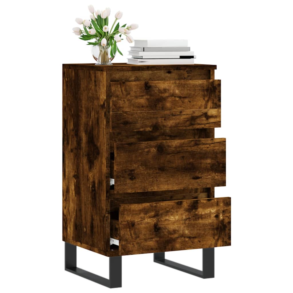 Credenza Rovere Fumo 40x35x70 cm in Legno Multistrato - homemem39