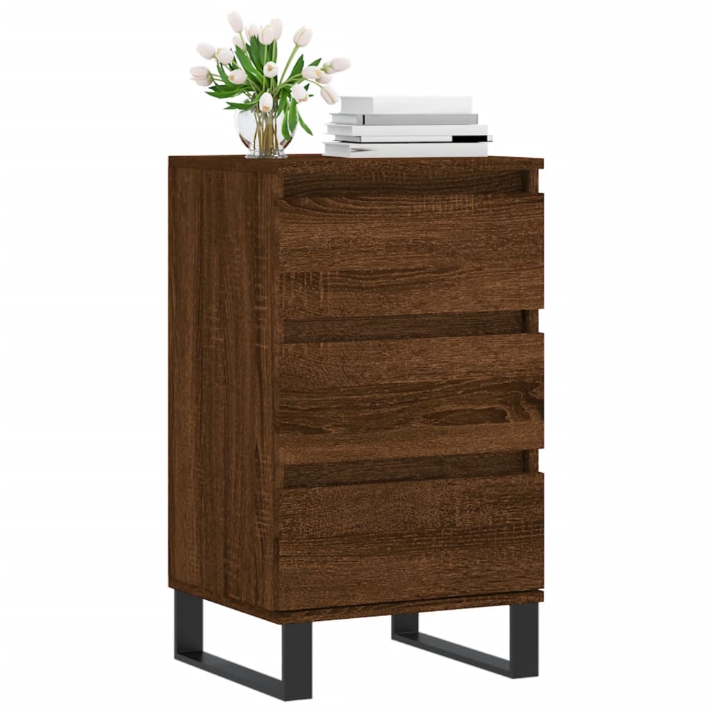 Credenza Rovere Marrone 40x35x70 cm in Legno Multistrato - homemem39