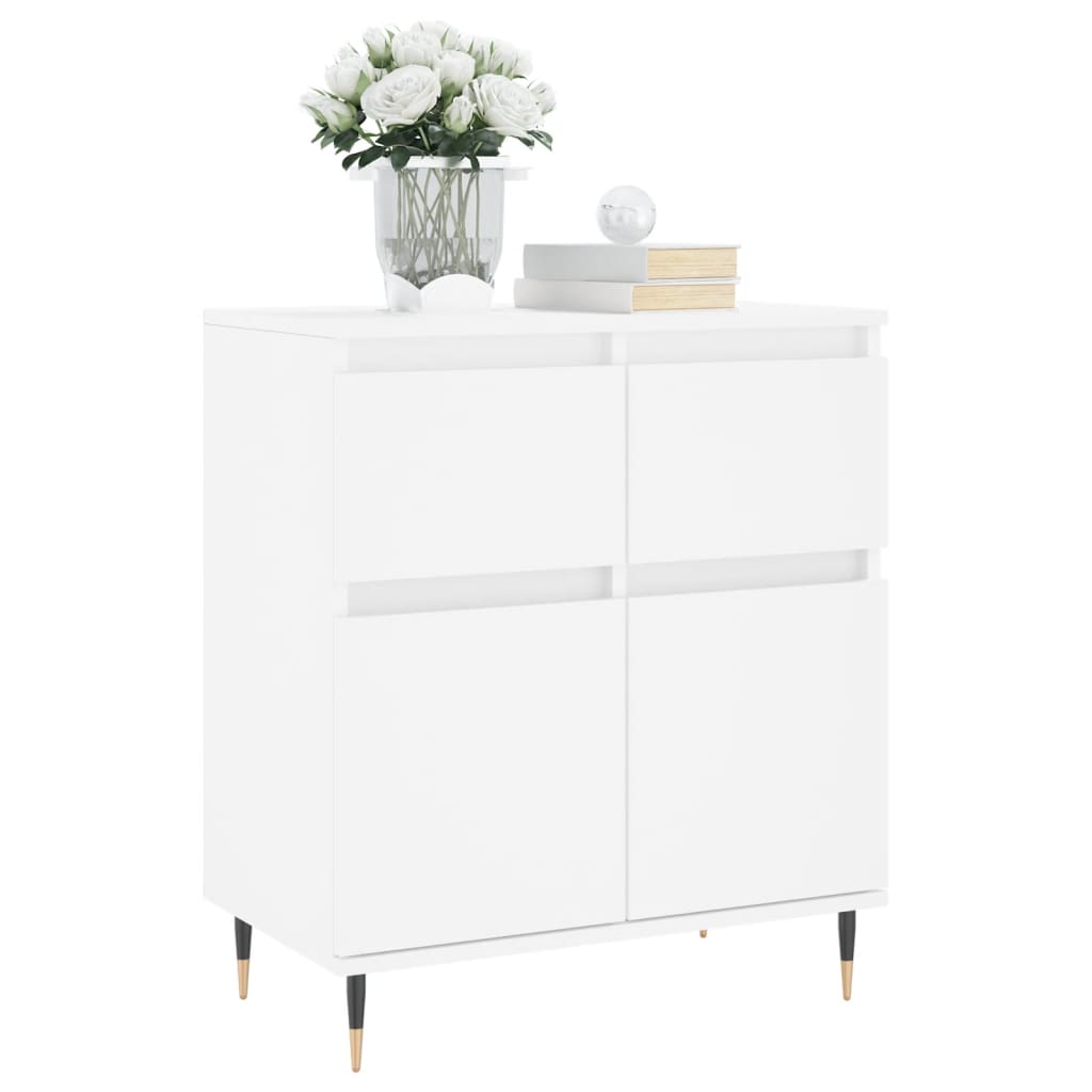 Credenza Bianca 60x35x70 cm in Legno Multistrato - homemem39