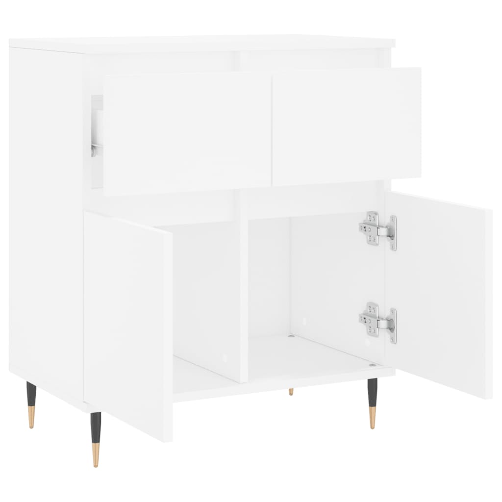 Credenza Bianca 60x35x70 cm in Legno Multistrato - homemem39