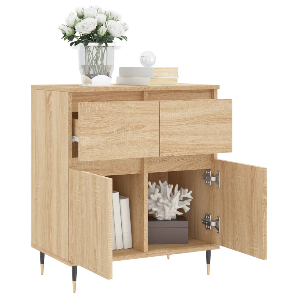 Credenza Rovere Sonoma 60x35x70 cm in Legno Multistrato - homemem39