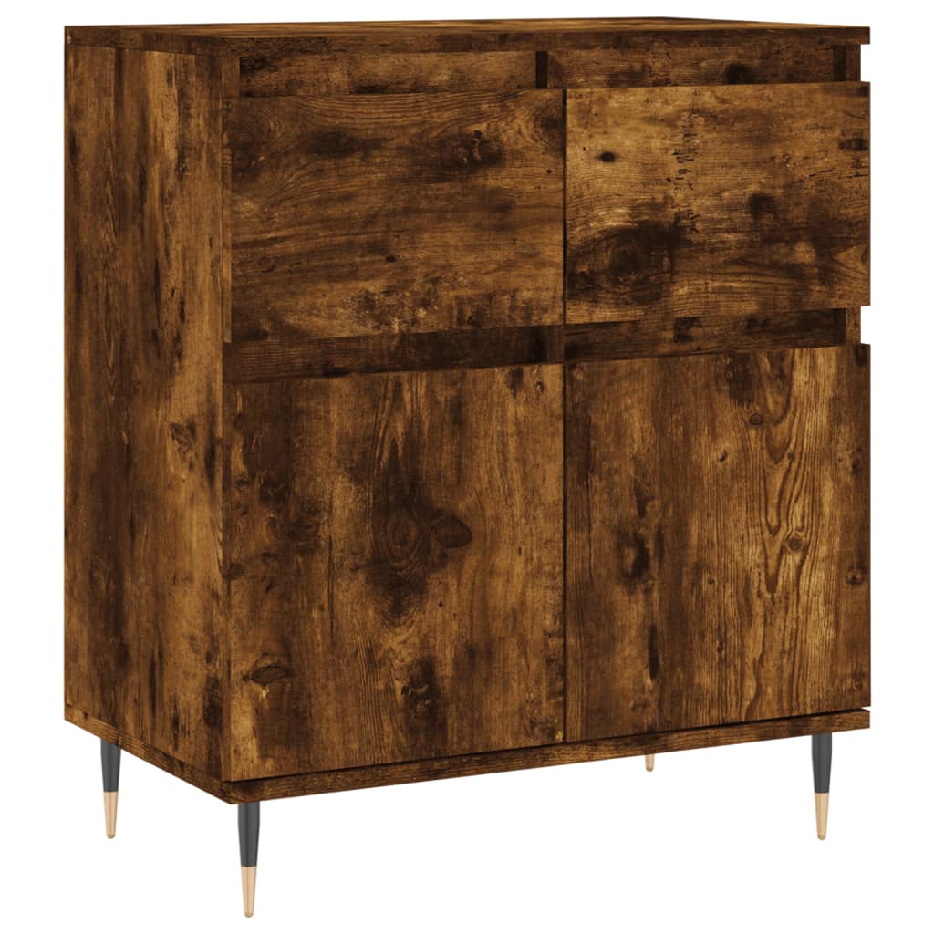 Credenza Rovere Fumo 60x35x70 cm in Legno Multistrato - homemem39