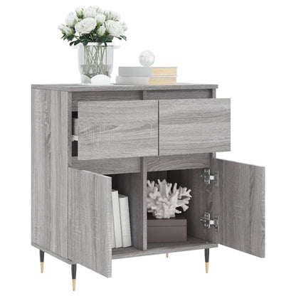 Credenza Grigio Sonoma 60x35x70 cm in Legno Multistrato - homemem39