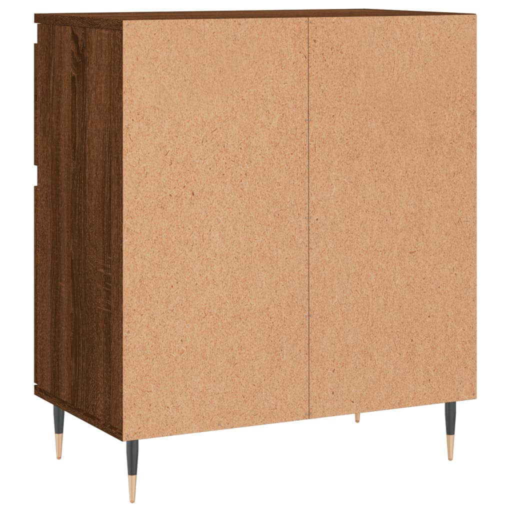 Credenza Rovere Marrone 60x35x70 cm in Legno Multistrato - homemem39