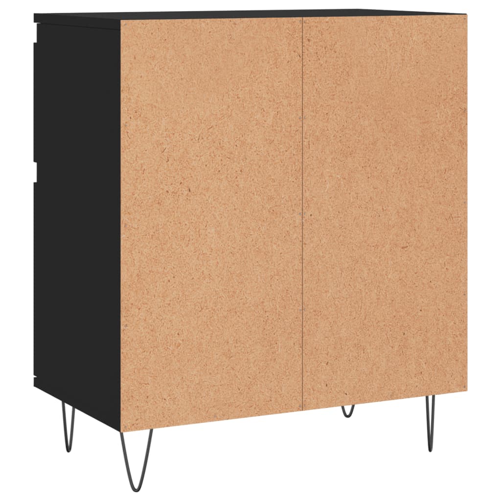 Credenza Nero 60x35x70 cm in Legno Multistrato - homemem39